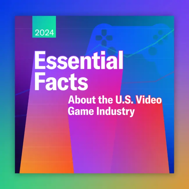 Essential Facts about the US video game industry digital poster